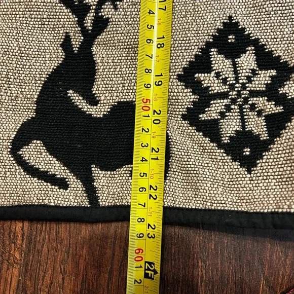 hoKus poKus Vintage Y2K Tapestry Jacket Coat Winter Deer‎ Pattern, Size L Crop - Picture 8 of 8